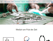 Tablet Screenshot of mvz-pflugbeil.de